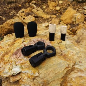 Matched pair of Cortiça microphones with Foam Windfilters